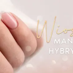 Delikatne paznokcie hybrydowe z kwiatowym wzorem, idealne na marzec 2026. Wiosenny manicure, który zachwyca subtelnością.